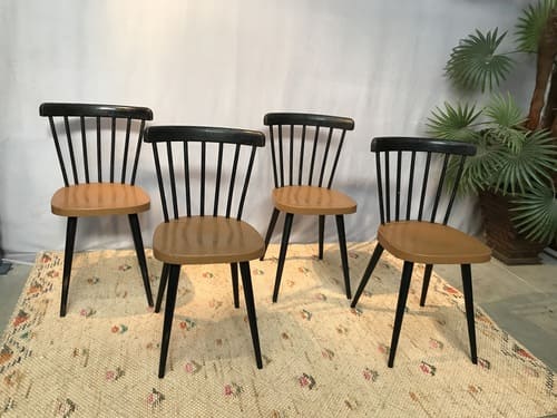4 chaises bistrot design scandinave