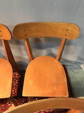 Lot de 6 chaises design vintage luterma