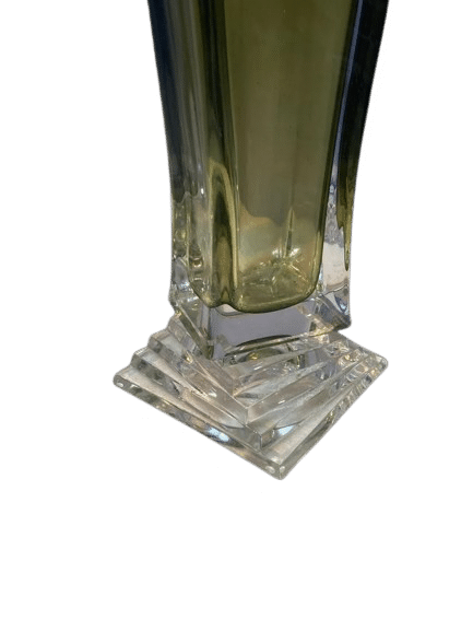 Paire de vases en verre coloré inspiration art déco