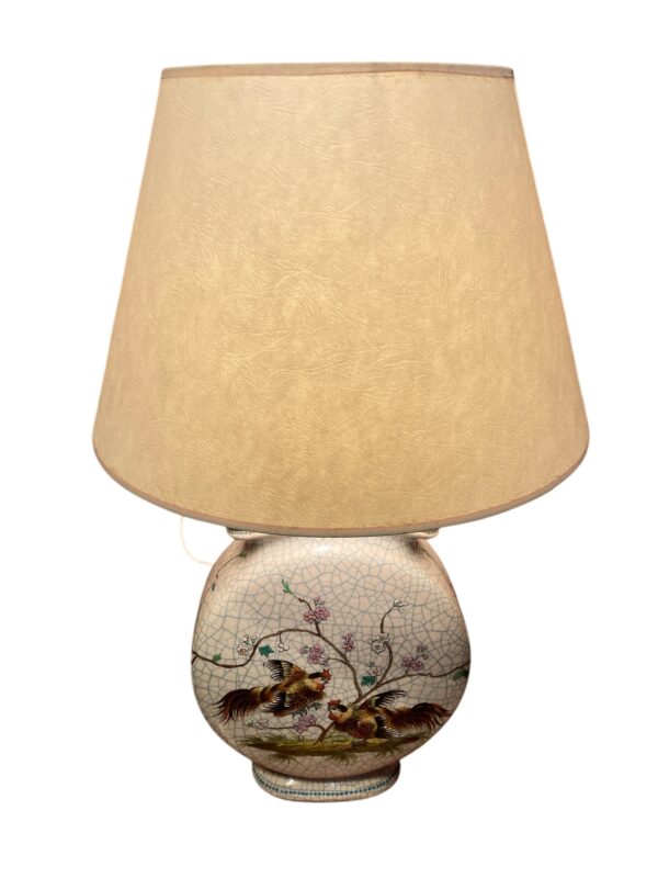 lampe céramique craquelée