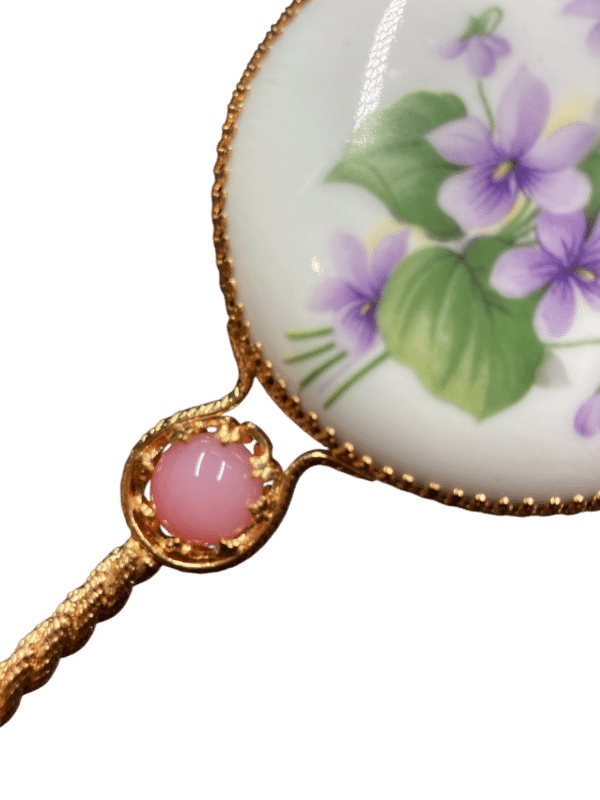 miroir miniature doré