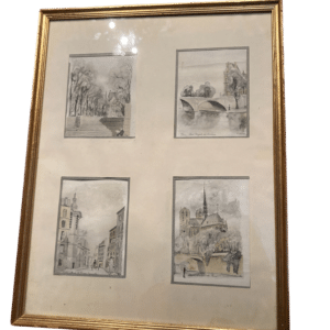 aquarelles de paris signées Karles