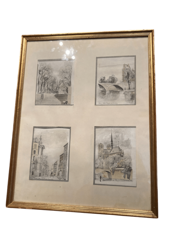 aquarelles de paris signées Karles