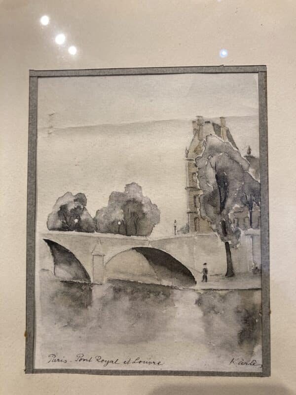 aquarelles de paris signées Karles