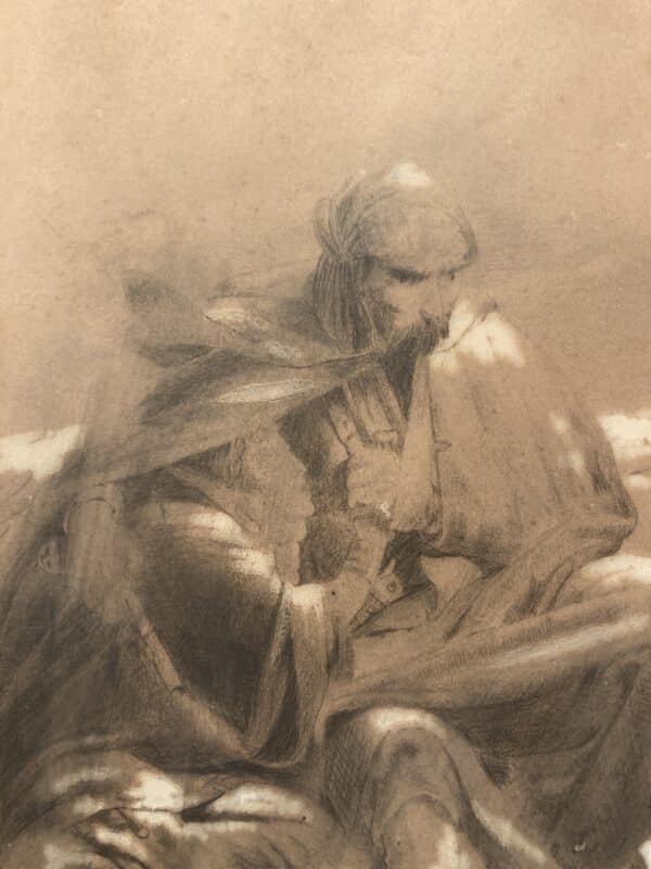 dessin encadré deux soldats 1812