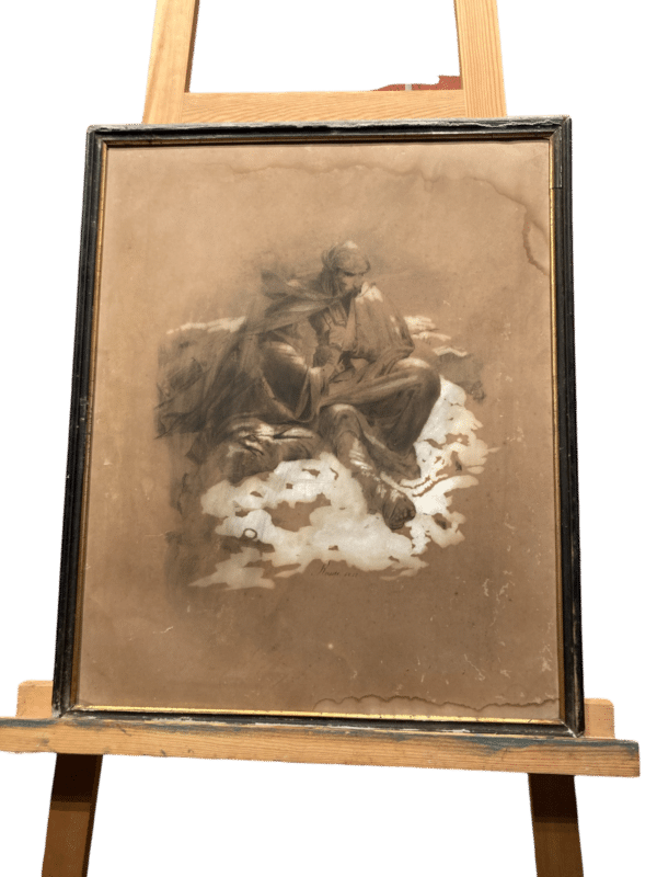 dessin encadré deux soldats 1812