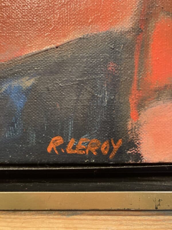 huile sur toile la virtuose rené leroy