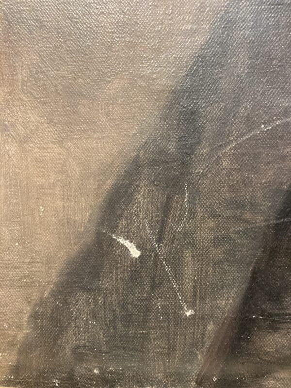 huile sur toile portrait d'un homme