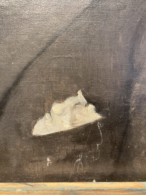 huile sur toile portrait d'un homme