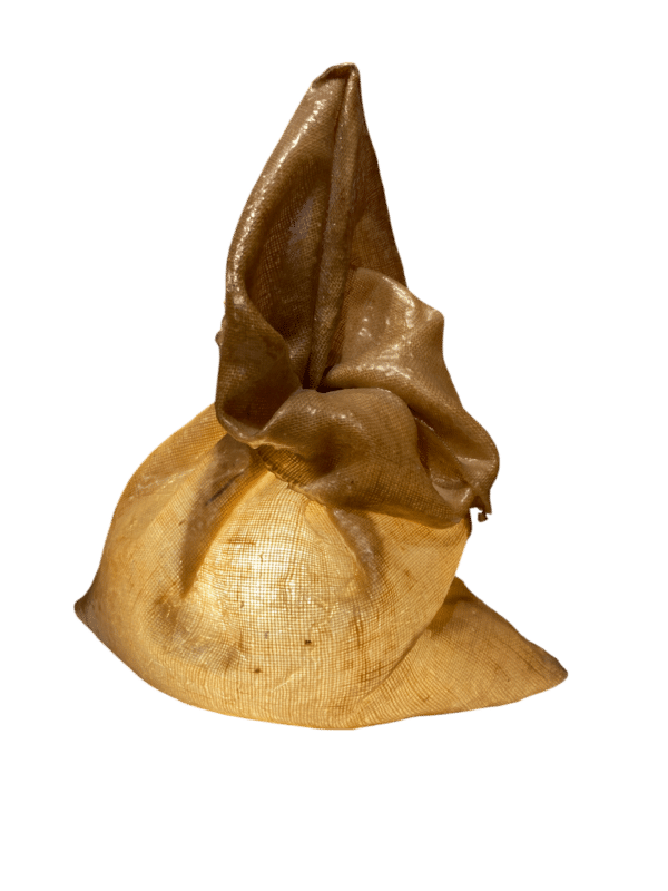 lampe forme sac résine