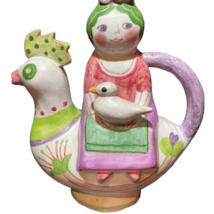 carafe en forme de poule signé NB