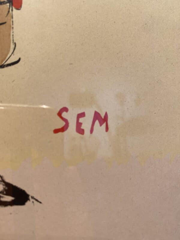 gravure signée SEM