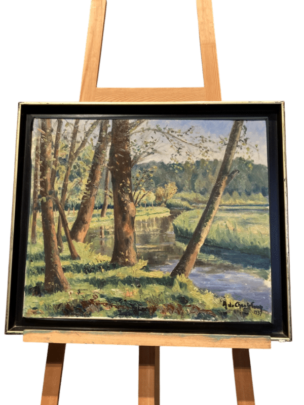 huile sur toile A. de chanteloup