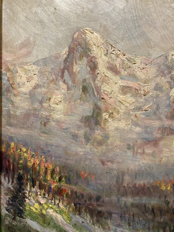 huile sur toile paysage