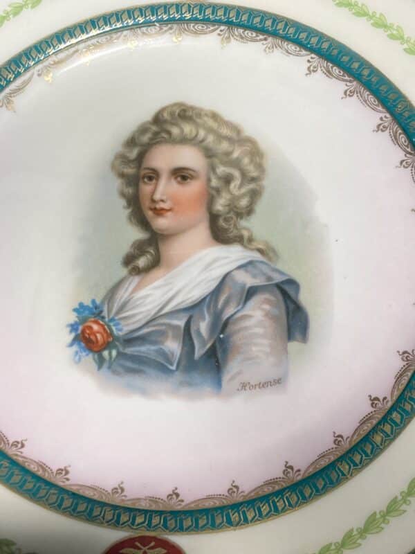 lot six assiettes porcelaine MZ AUSTRIA