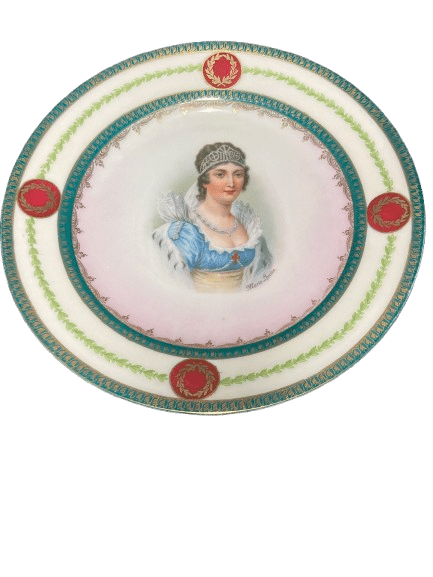 lot six assiettes porcelaine MZ AUSTRIA