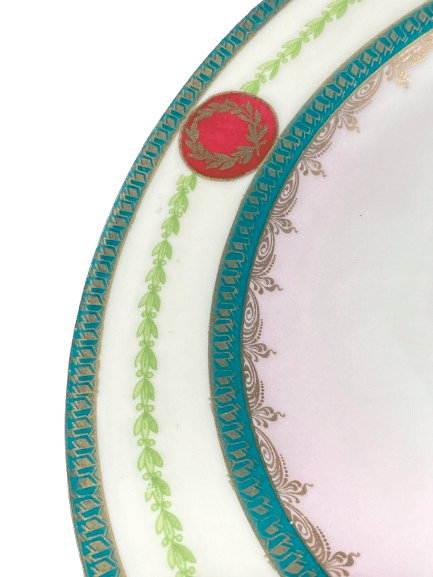 lot six assiettes porcelaine MZ AUSTRIA