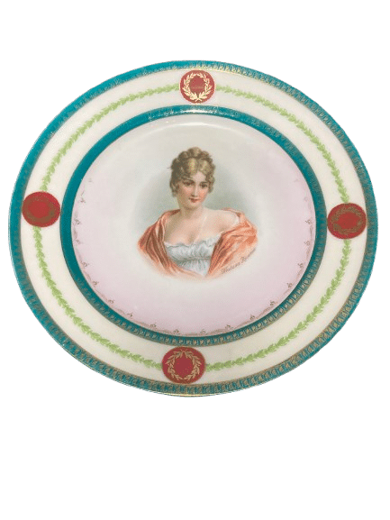 lot six assiettes porcelaine MZ AUSTRIA