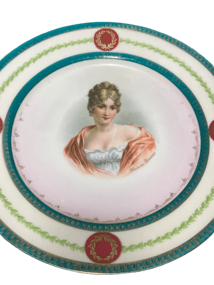 lot six assiettes porcelaine MZ AUSTRIA