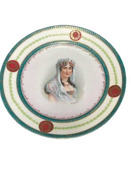 lot six assiettes porcelaine MZ AUSTRIA