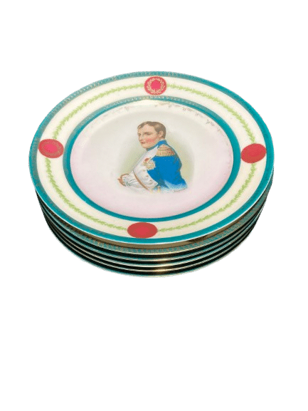 lot six assiettes porcelaine MZ AUSTRIA
