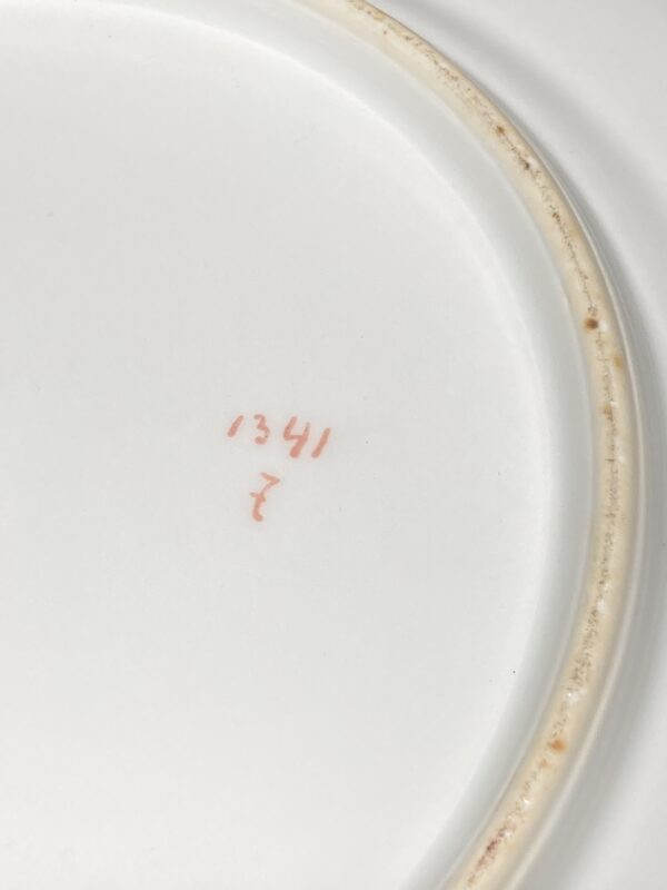 lot six assiettes porcelaine MZ AUSTRIA