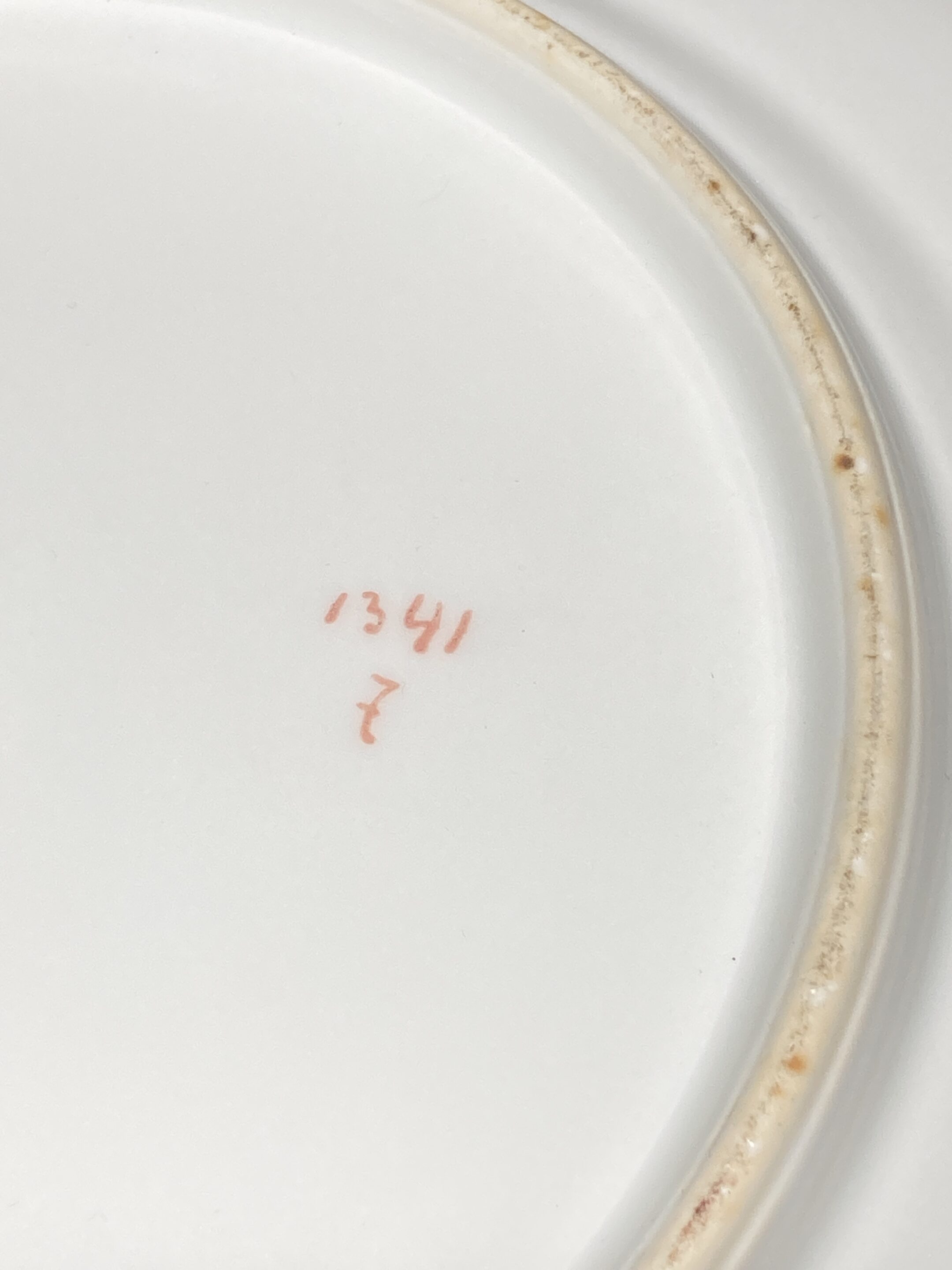 lot six assiettes porcelaine MZ AUSTRIA