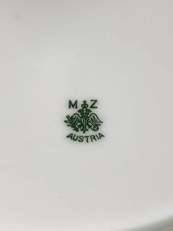 lot six assiettes porcelaine MZ AUSTRIA