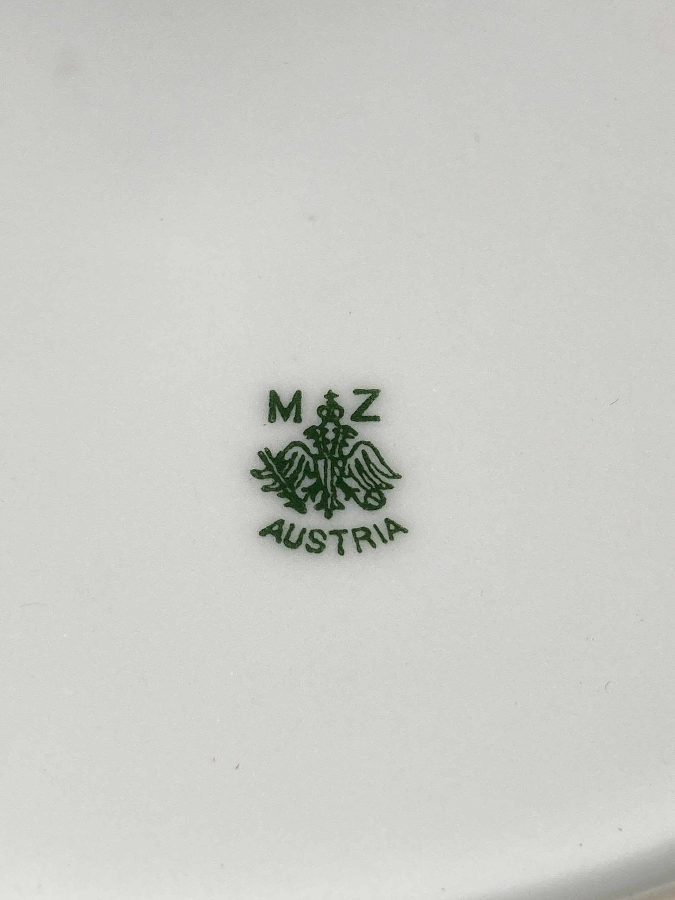 lot six assiettes porcelaine MZ AUSTRIA