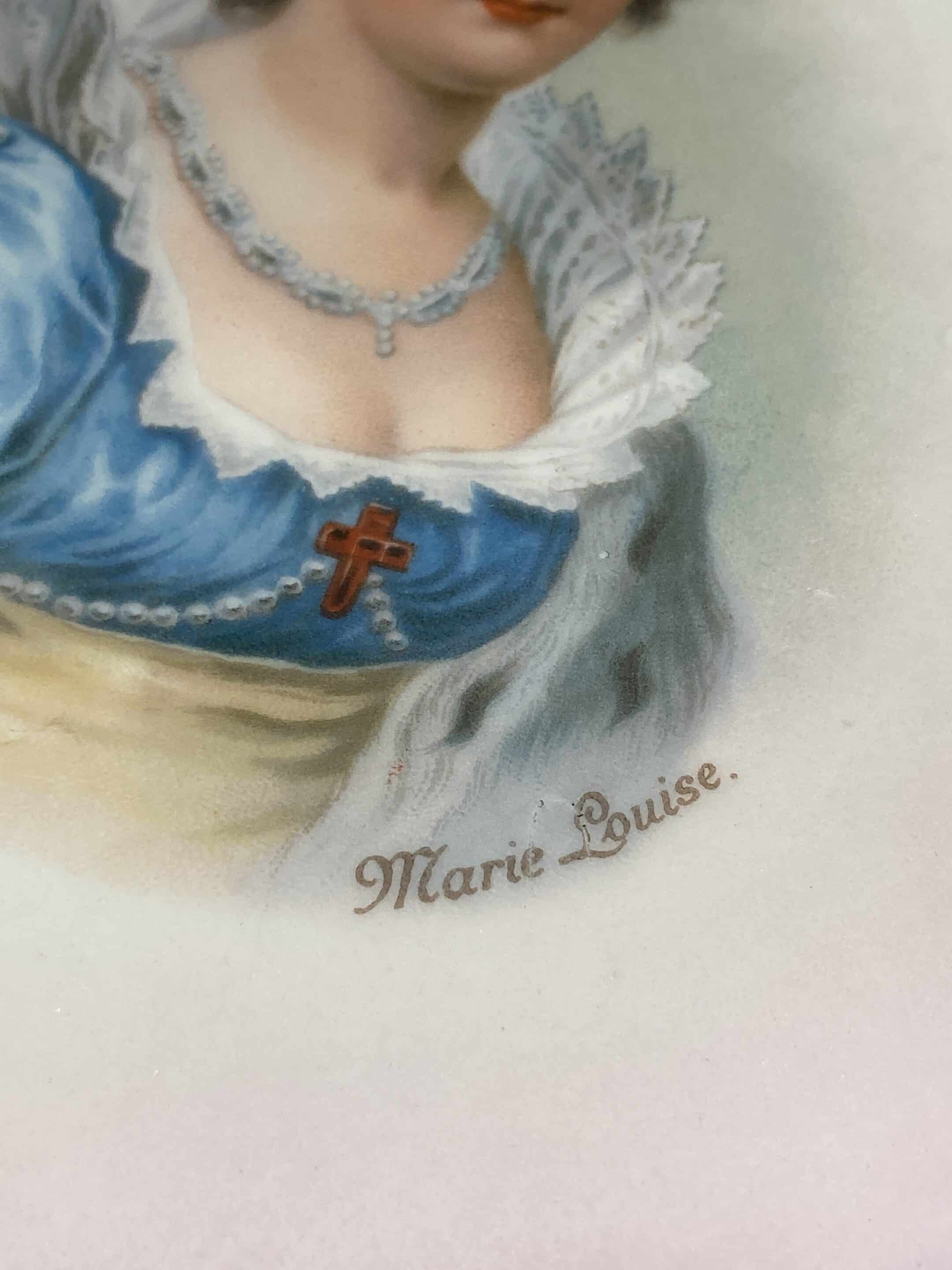 lot six assiettes porcelaine MZ AUSTRIA