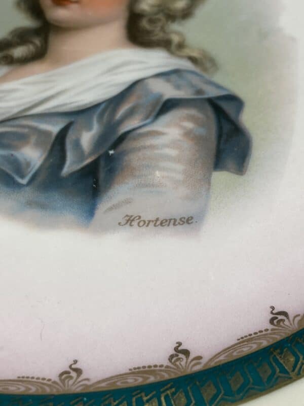 lot six assiettes porcelaine MZ AUSTRIA