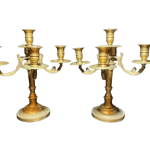 paire de bougeoirs 5 branches