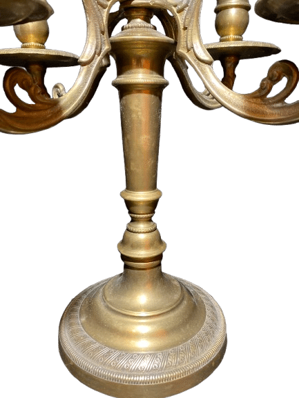 paire de bougeoirs 5 branches