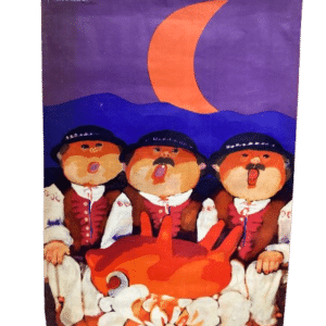 affiche visitez la pologne le pays du folklore d'après marek mosinski