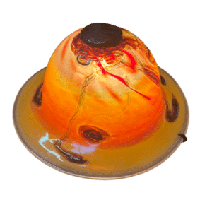 applique murale metal et verre coloré