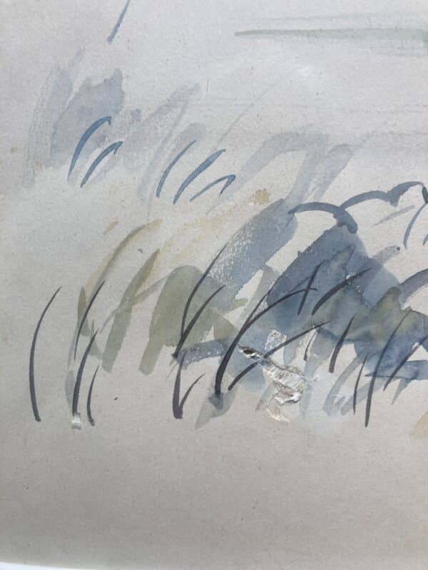 aquarelle paysage signée ch. prouvost