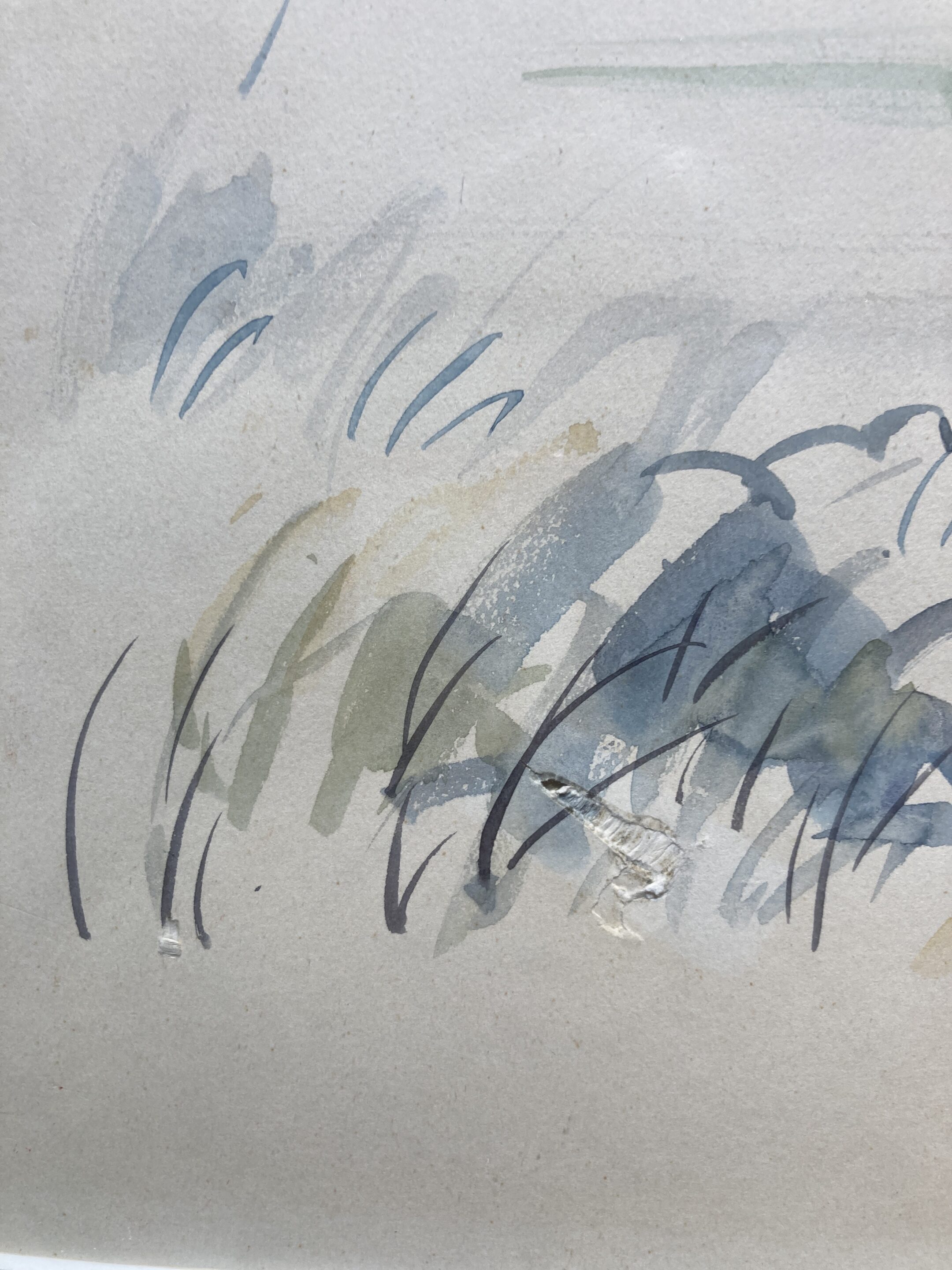 aquarelle paysage signée ch. prouvost