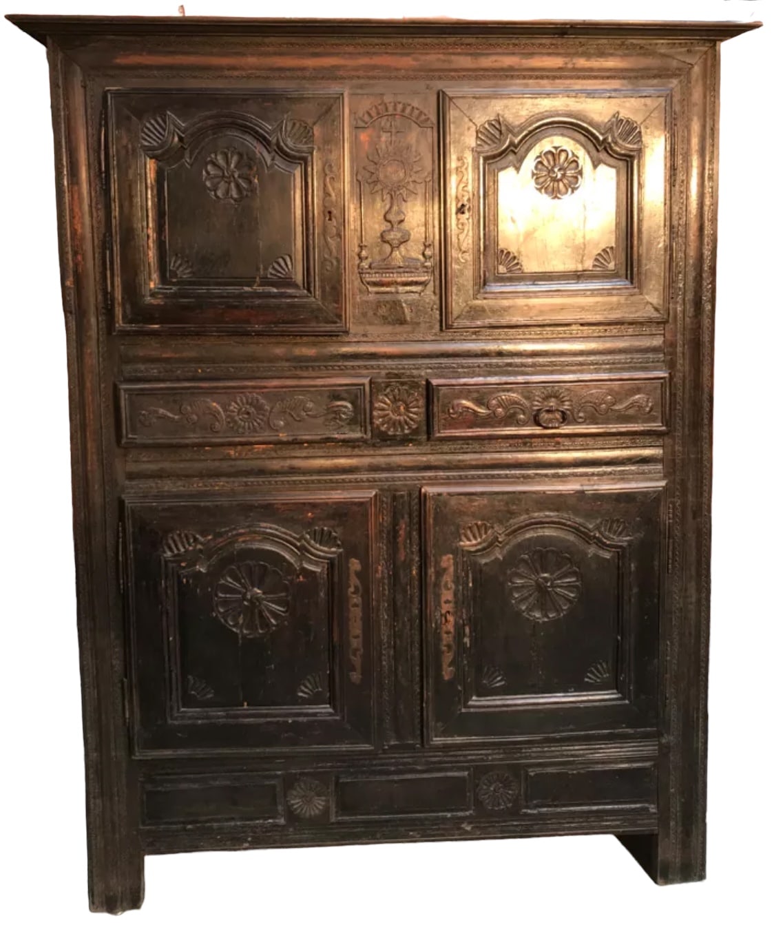 armoire sacristie 4 portes 18 eme