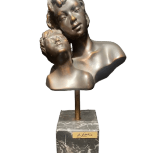 bronze sur socle en marbre signé A. Hair