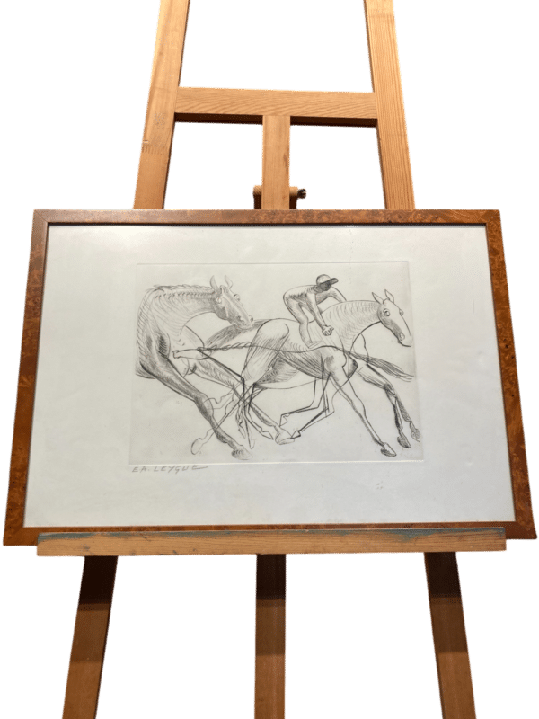 dessin hippique E.A. Leygue