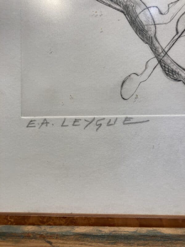 dessin hippique E.A. Leygue