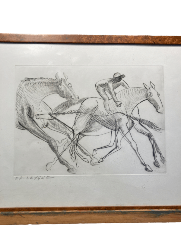 dessin hippique E.A. Leygue