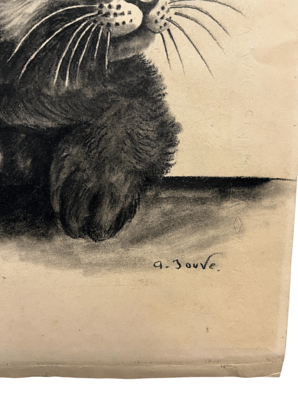 dessin le chat de l'artiste A Jouve
