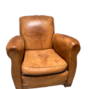 fauteuil club cuir marron