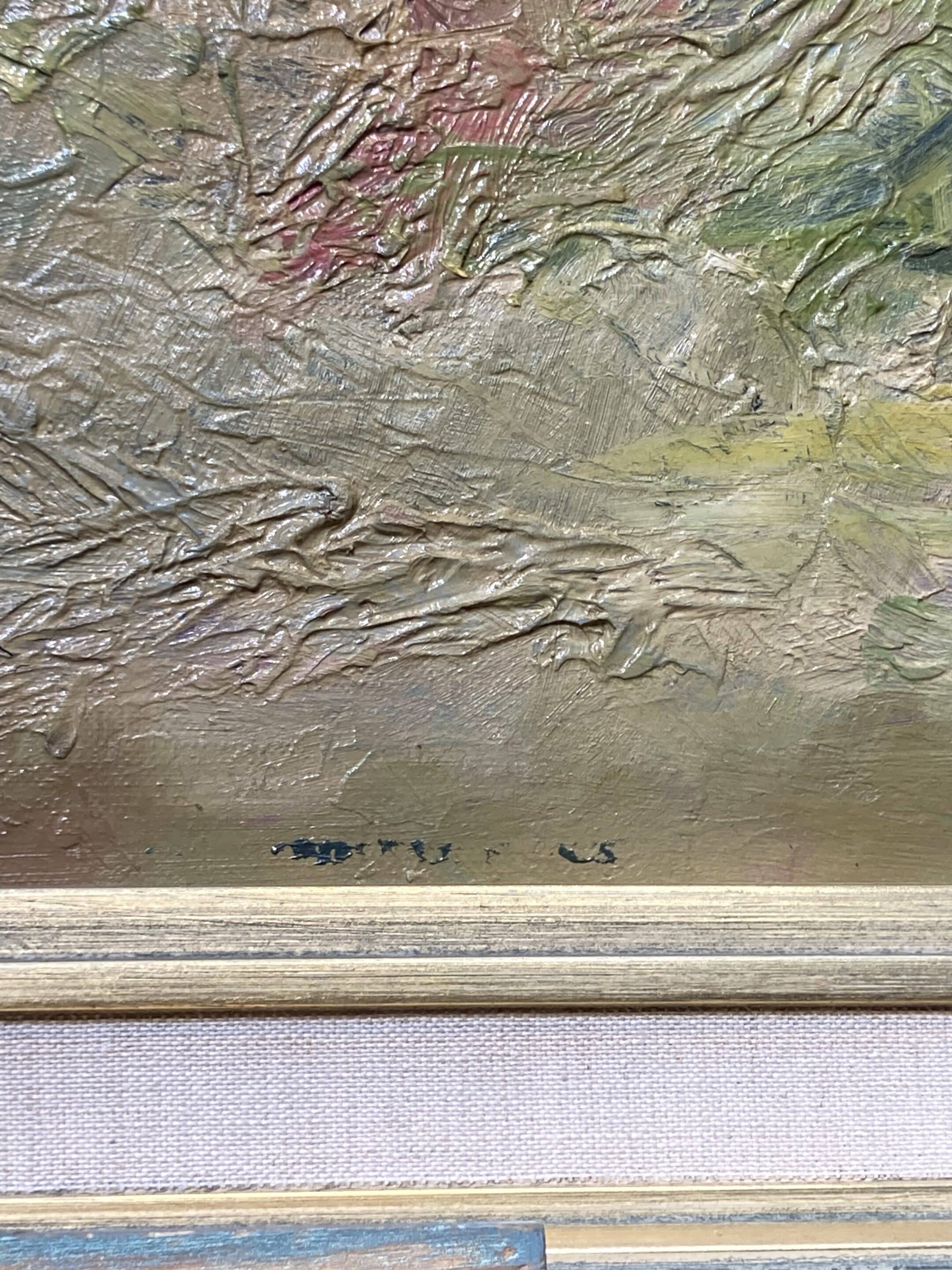 huile sur toile art abstrait borneiih 68
