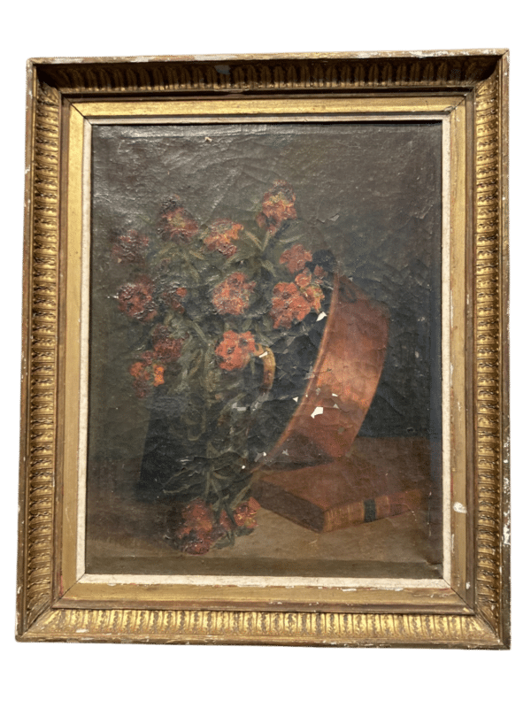 huile sur toile nature morte