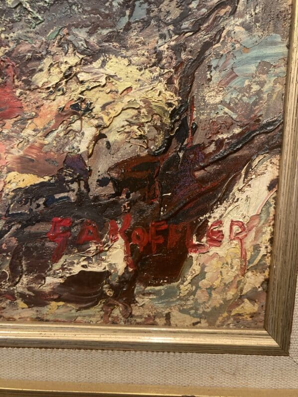 huile sur toile paysage signée Gakoffleur