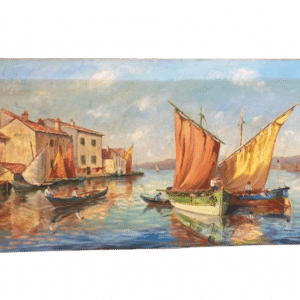 huile sur toile signée marcel poi