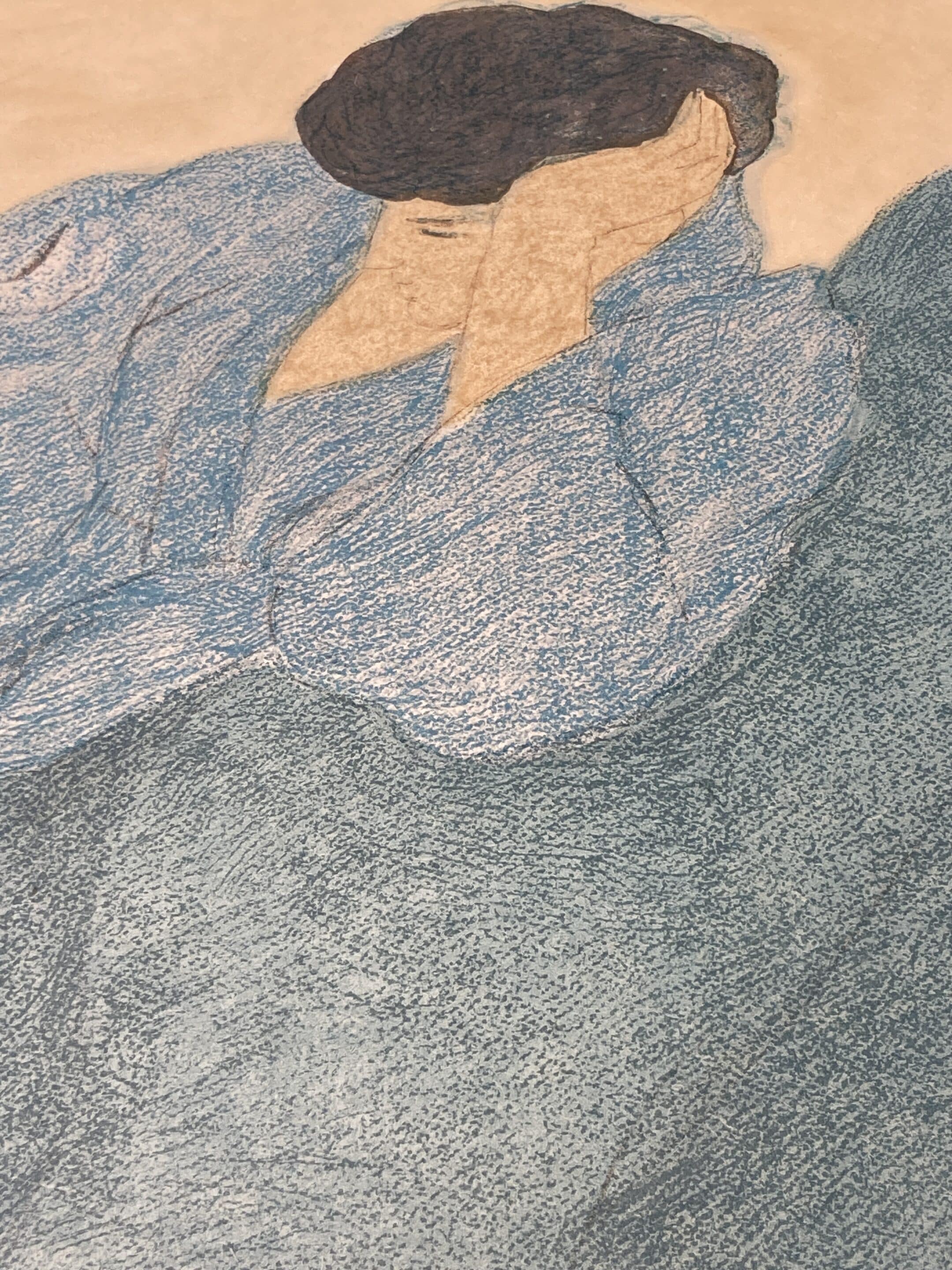 lithographie le peignoir japonais pierre boncompain