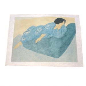 lithographie le peignoir japonais pierre boncompain